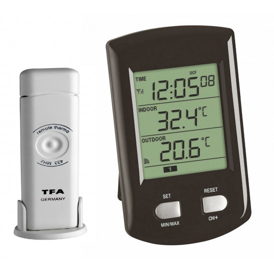 Dijital Wireless  İç/Dış Radio Kontrol Termometre