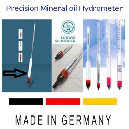 Mineral Oil Hassas Hidrometre 0,680-0,770:0,001g/cm3-g/ml