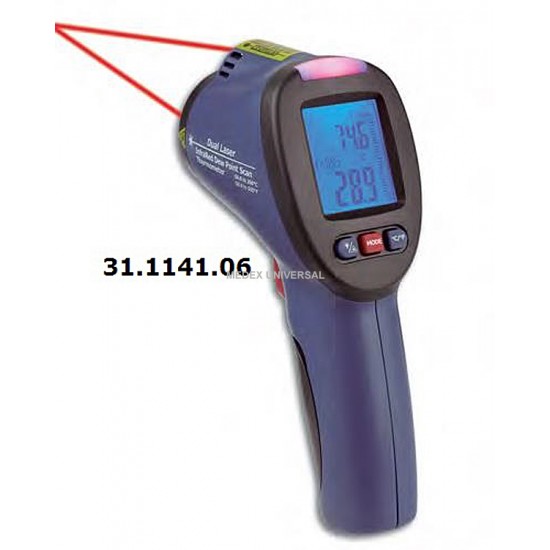Lazer Termo-Higrometre -Çift lazer	-50 ~ 260°C/-58 ~ 500°F/0 ~ 100%RH